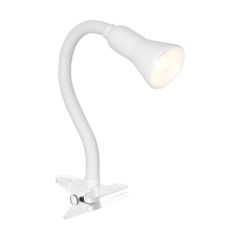 Searchlight 4122WH White Flex Clip On Desk Lamp with Clamp