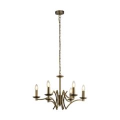 Searchlight 41312-6AB 6 Light E14 Candle Pendant 6x40W 1500x560mm Antique Brass