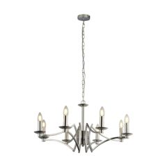 Searchlight 41312-8CC 8 Light E14 Candle Pendant 8x40W 1500x720mm Chrome
