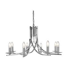 Searchlight 4168-8CC Ascona 8 Light Multi Arm Ceiling Polished Chrome
