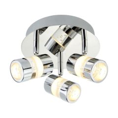 Searchlight Bubbles LED Triple IP44 Bathroom Ceiling Spotlight
