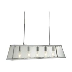 Searchlight 4614-5CC Voyager Five Light Horizontal Ceiling Lantern In Chrome