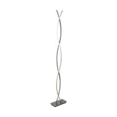 Searchlight 5679CC Platt Intergrated LED 3000K Floor Standing Light Glass Diffuser 18W 1800lm 150x13cm Chrome