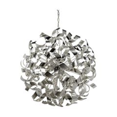 Searchlight 5686-6CC Curls 6 Lgt G9 w/o Lamps Pendant 6x33W 1100x600mm Chrome