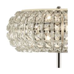 Searchlight Marilyn 3Lt Chrome Floor Lamp With Crystal Glass And Sand Diffuser