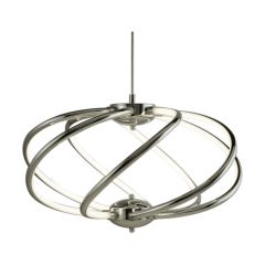 Searchlight 6500-7CC Bardot 7 Light LED Clg Pendant Fitting Curved Arms 42W 2550lm 150x50x50cm Chrome