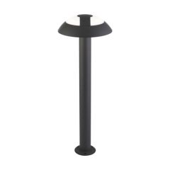 Searchlight 7264-730 Mushroom Outdoor LED 4000K 538lm Post Light Opal Diffuser 15W 730x170x170mm Dark Grey