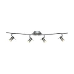 Searchlight 7444CC-LED Aries 4 Spot Bar GU10 LED IP44 Spotlight 4x4W Chrome