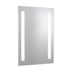 Searchlight 7450 Touch 2 Light T8 Shaver Socket Mirror IP44 2x18W 70x50cm Silver