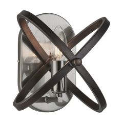 Searchlight 8241PW Hoopla E14 Cdl w/o Lamp Wall Light 60W 200x230mm Pewter