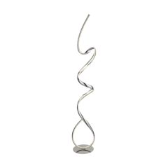 Searchlight Twirls Led Floor Lamp Chrome With Crystal Diffuser