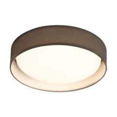 Searchlight 9371-37GY Modern Round Flush 1 Lgt Ceiling Light Intergrated LED 3000K 18W 750lm 10x37cm Grey