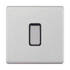 Selectric 5MPLUS-215 DP Switch c/w Black Insert 20A Satin Chrome