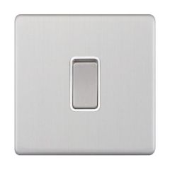 Selectric 5MPLUS-715 DP Switch c/w White Insert 20A Satin Chrome