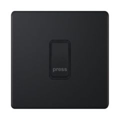 Selectric 5MPLUS-806 Push Marked Press X-Rated Plate Switch c/w Black Insert 10A Matt