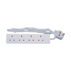 Selectric 8798/13/2M 4 Gang Extension Lead LGA Bag 13A 2m White