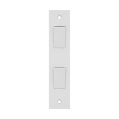 Selectric LG202ARC 2 Gang Way Switch Bulk 10A White