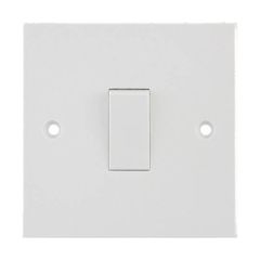 Selectric LG205 Bell Push Plate Switch Bulk 10A White