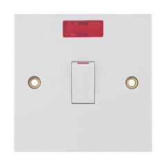 Selectric LG220N DP c/w Neon Switch Bulk 20A White