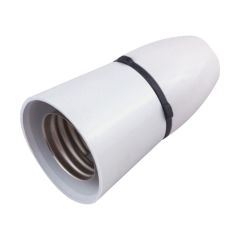 Selectric LG9490 E27 Pendant T2 Short Skirt Batten Lampholder Bulk 100W White