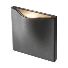 SLV 1002503 VILUA S Recessed LED 3000K Wall Light 100Deg CRI90 IP54 IK02 8.3W 405lm 100-277V 12x12x5.8cm Anthracite Aluminium