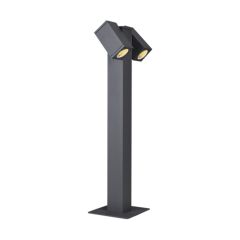 SLV 1002871 THEO PATHLIGHT Double GU10 QPAR51 Post Light IP44 IK02 7W 220-240V 72.5x18x21cm Anthracite Aluminium