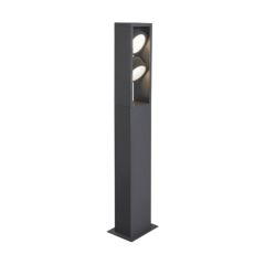 SLV 1004751 ESKINA FRAME 75 Dbl LED 3000/4000K Post Light 95Deg CRI90 IP65 27W 2200/2400lm 11.5x7.3x75cm Anthracite Aluminium