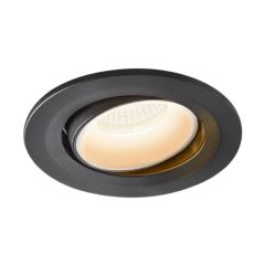SLV 1005320 NUMINOS MOVE S Recessed LED 2700K Downlight 20Deg CRI90 IP20 IK02 8.6W 720lm 10x6.35cm Black/White