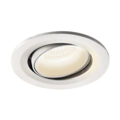 SLV 1005365 NUMINOS MOVE S Recessed LED 4000K Downlight 20Deg CRI90 IP20 IK02 8.6W 790lm 10x6.35cm White/White