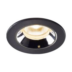 SLV 1005504 NUMINOS XS Recessed LED 2700K Downlight 40Deg CRI90 IP20 IK02 7W 650lm 6.5x4.5cm Black/Chrome