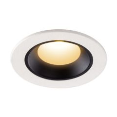 SLV 1005511 NUMINOS XS Recessed LED 2700K Downlight 40Deg CRI90 IP20 IK02 7W 620lm 6.5x4.5cm White/Black