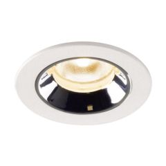 SLV 1005513 NUMINOS XS Recessed LED 2700K Downlight 40Deg CRI90 IP20 IK02 7W 650lm 6.5x4.5cm White/Chrome