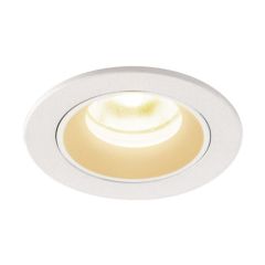 SLV 1005527 NUMINOS XS Recessed LED 3000K Downlight 20Deg CRI90 IP20 IK02 7W 730lm 6.5x4.5cm White/White