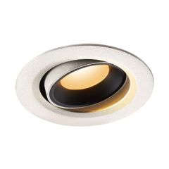 SLV 1005565 NUMINOS MOVE XS Recessed LED 2700K Downlight 40Deg CRI90 IP20 IK02 7W 620lm 8x5.5cm White/Black