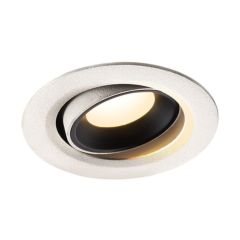 SLV 1005586 NUMINOS MOVE XS Recessed LED 3000K Downlight 55Deg CRI90 IP20 IK02 7W 690lm 8x5.5cm White/Black