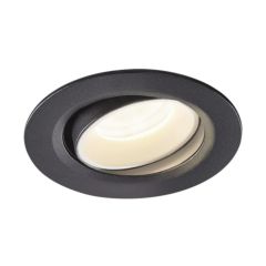 SLV 1005593 NUMINOS MOVE XS Recessed LED 4000K Downlight 40Deg CRI90 IP20 IK02 7W 730lm 8x5.5cm Black/White