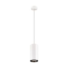 SLV 1005720 NUMINOS XL LED 4000K Pendant 24Deg CRI90 36W 3800lm 240V 250x25.8x12cm White/Black