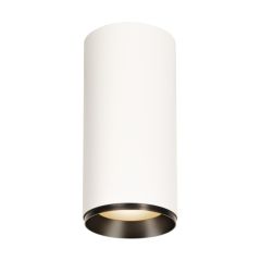 SLV 1005769 NUMINOS XL DALI LED 3000K Ceiling Light 36Deg CRI90 36W 3490lm 240V 25.8x12cm White/Black