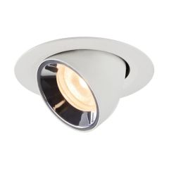 SLV 1005827 NUMINOS XS Gimble LED 2700K Downlight 40Deg UGR22 7W 650lm 200mA 8x5.7cm White/Chrome