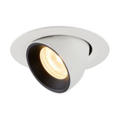 SLV 1005843 NUMINOS XS Gimble LED 3000K Downlight 40Deg UGR22 7W 670lm 200mA 8x5.7cm White/Black