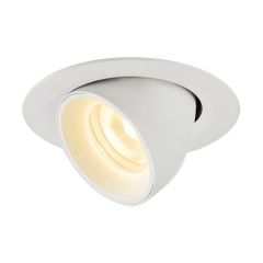 SLV 1005844 NUMINOS XS Gimble LED 3000K Downlight 40Deg UGR22 7W 700lm 200mA 8x5.7cm White/White