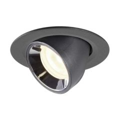 SLV 1005857 NUMINOS XS Gimble LED 4000K Downlight 55Deg UGR25 7W 740lm 200mA 8x5.7cm Black/Chrome
