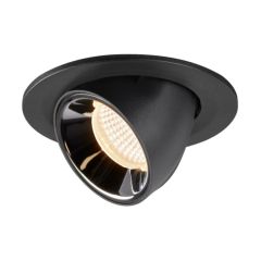 SLV 1005869 NUMINOS S Gimble LED 2700K Downlight 20Deg UGR19 8.6W 690lm 250mA 10x7cm Black/Chrome