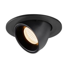 SLV 1005870 NUMINOS S Gimble LED 2700K Downlight 40Deg UGR19 8.6W 670lm 250mA 10x7cm Black/Black