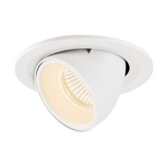 SLV 1005883 NUMINOS S Gimble LED 2700K Downlight 55Deg UGR22 8.6W 720lm 250mA 10x7cm White/White