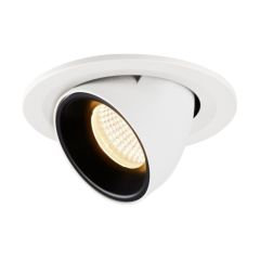 SLV 1005897 NUMINOS S Gimble LED 3000K Downlight 40Deg UGR19 8.6W 690lm 250mA 10x7cm White/Black