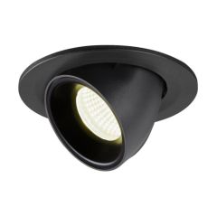 SLV 1005909 NUMINOS S Gimble LED 4000K Downlight 55Deg UGR22 8.6W 730lm 250mA 10x7cm Black/Black