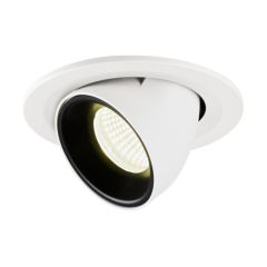 SLV 1005918 NUMINOS S Gimble LED 4000K Downlight 55Deg UGR22 8.6W 730lm 250mA 10x7cm White/Black