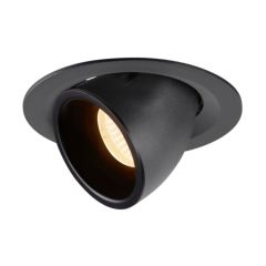 SLV 1005927 NUMINOS M Gimble LED 2700K Downlight 55Deg UGR22 17.5W 1460lm 500mA 13.5x9.5cm Black/Black