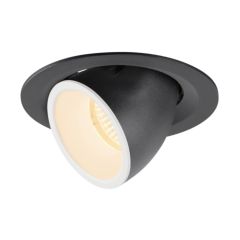 SLV 1005928 NUMINOS M Gimble LED 2700K Downlight 55Deg UGR22 17.5W 1600lm 500mA 13.5x9.5cm Black/White